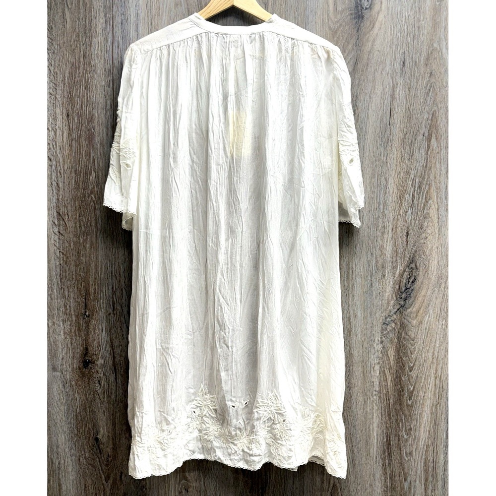 NWT Wilfred Boho Dress M White Embroidery Lace Swim Cover-up w/Liner MSRP $150 - Picture 4 of 11